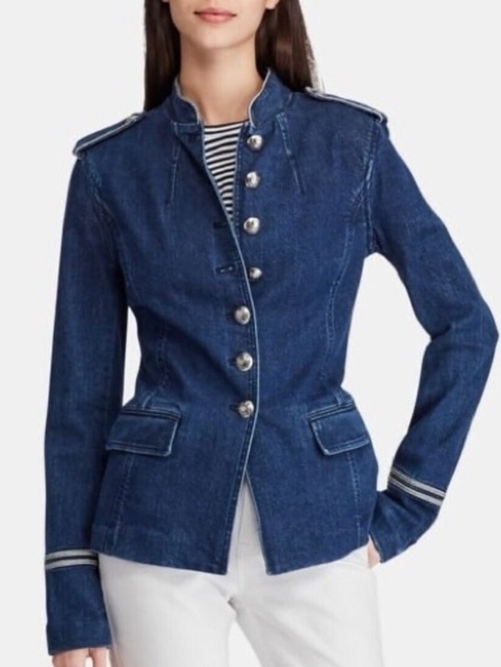 245$ Lauren Ralph Lauren | BlueStar Military Combat Napoleon Jean Jacket